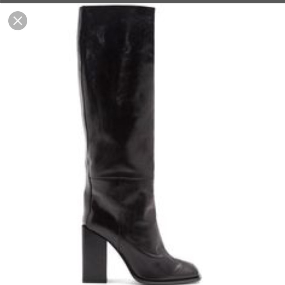 Proenza Schouler black leather boots